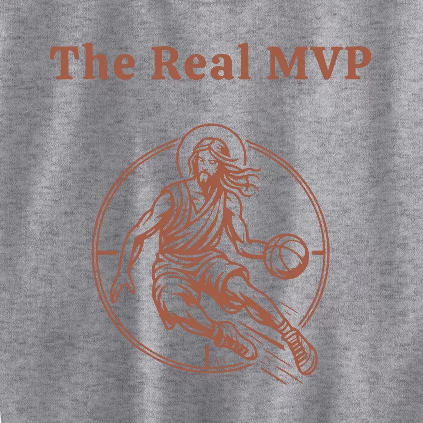 The Real Mvp Jesus Kids Sweatshirt