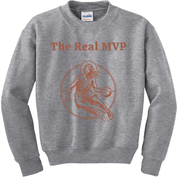 The Real Mvp Jesus Kids Sweatshirt