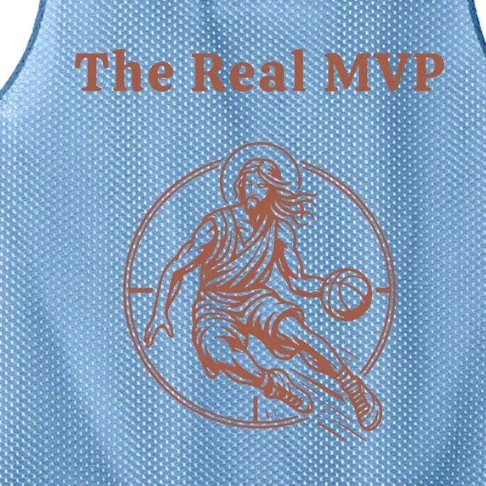 The Real Mvp Jesus Mesh Reversible Basketball Jersey Tank