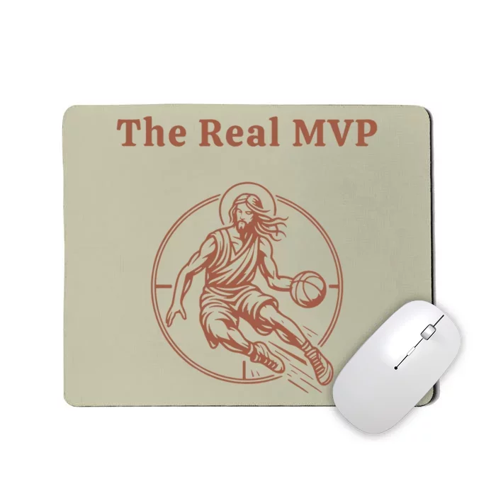 The Real Mvp Jesus Mousepad