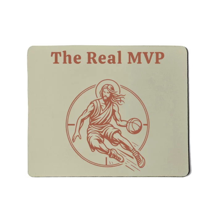 The Real Mvp Jesus Mousepad