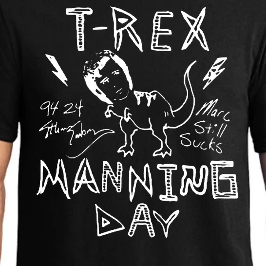 T Rex Manning Day Retro 90s Pajama Set