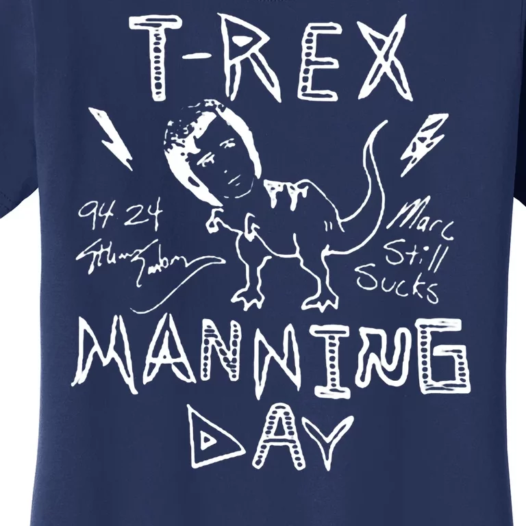 T Rex Manning Day Retro 90s Women's T-Shirt