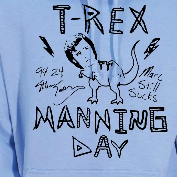 T Rex Manning Day Retro 90s Unisex Surf Hoodie