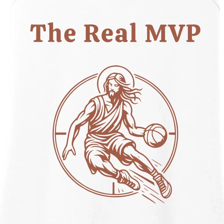 The Real Mvp Funny Jesus Ladies Essential Tank