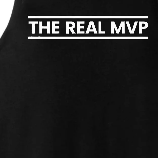 The Real Mvp Funny Ladies Tri-Blend Wicking Tank