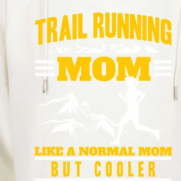 Trail Running Mom Ultra Running Marathon Mother Trail Runner Cute Gift Womens Funnel Neck Pullover Hood