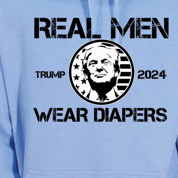 Trump Real Men Wear Diapers Trump 2024 Unisex Surf Hoodie