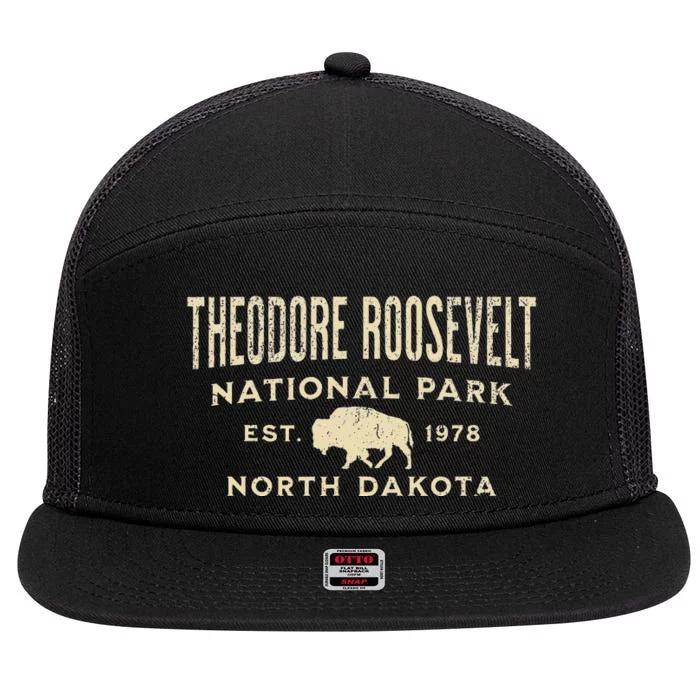 Theodore Roosevelt National Park 7 Panel Mesh Trucker Snapback Hat