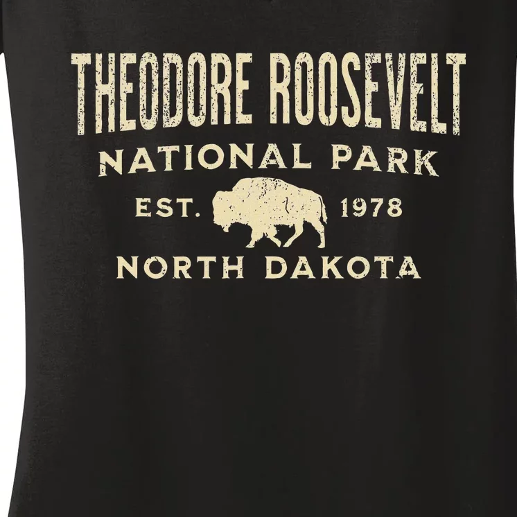 Theodore Roosevelt National Park Women's V-Neck T-Shirt