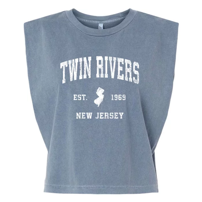 Twin Rivers New Jersey Nj Vintage Established Athletic Sports Garment-Dyed Women's Muscle Tee