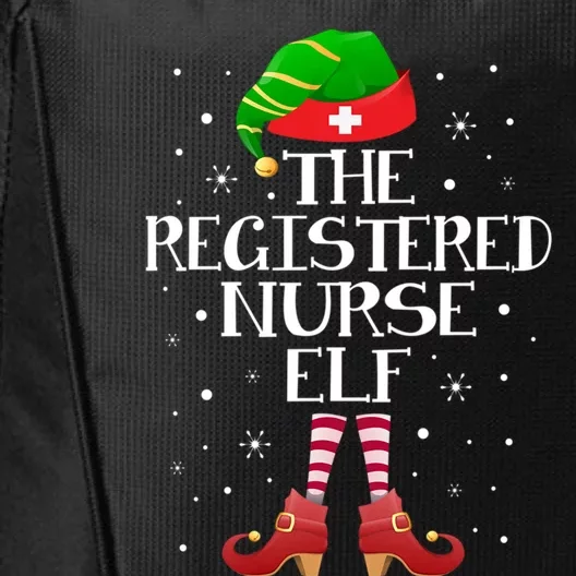 The Registered Nurse Elf Funny Registered Nurse Christmas Gift City Backpack