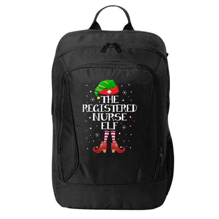 The Registered Nurse Elf Funny Registered Nurse Christmas Gift City Backpack