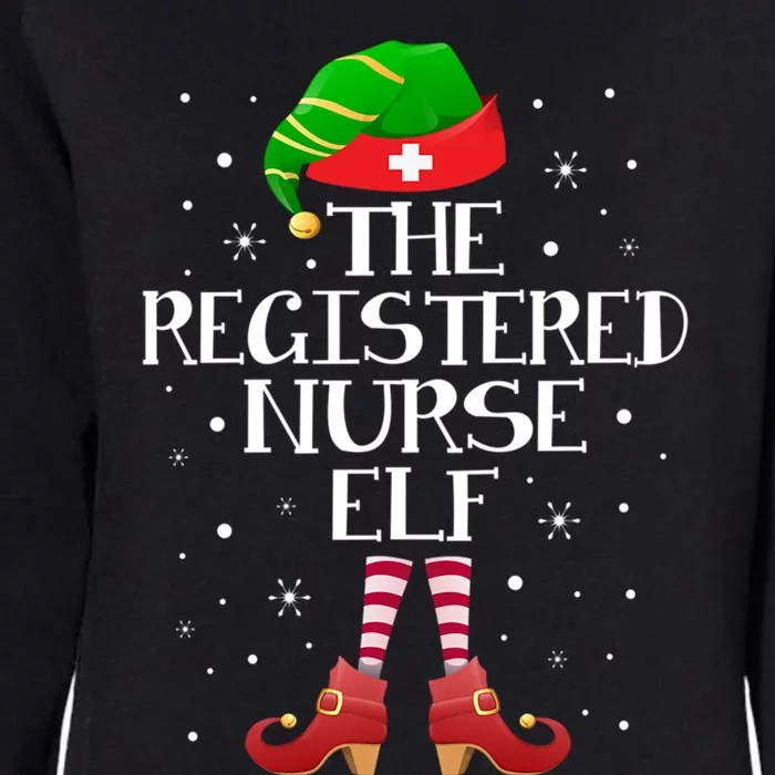 The Registered Nurse Elf Funny Registered Nurse Christmas Gift Womens California Wash Sweatshirt