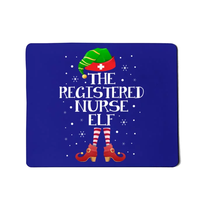 The Registered Nurse Elf Funny Registered Nurse Christmas Gift Mousepad