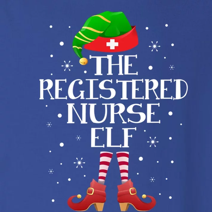 The Registered Nurse Elf Funny Registered Nurse Christmas Gift Toddler Long Sleeve Shirt