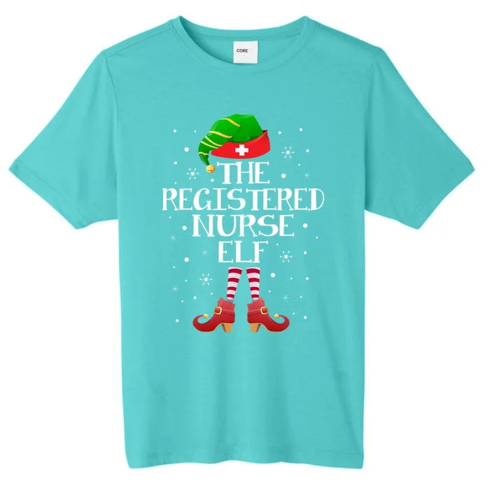 The Registered Nurse Elf Funny Registered Nurse Christmas Gift ChromaSoft Performance T-Shirt