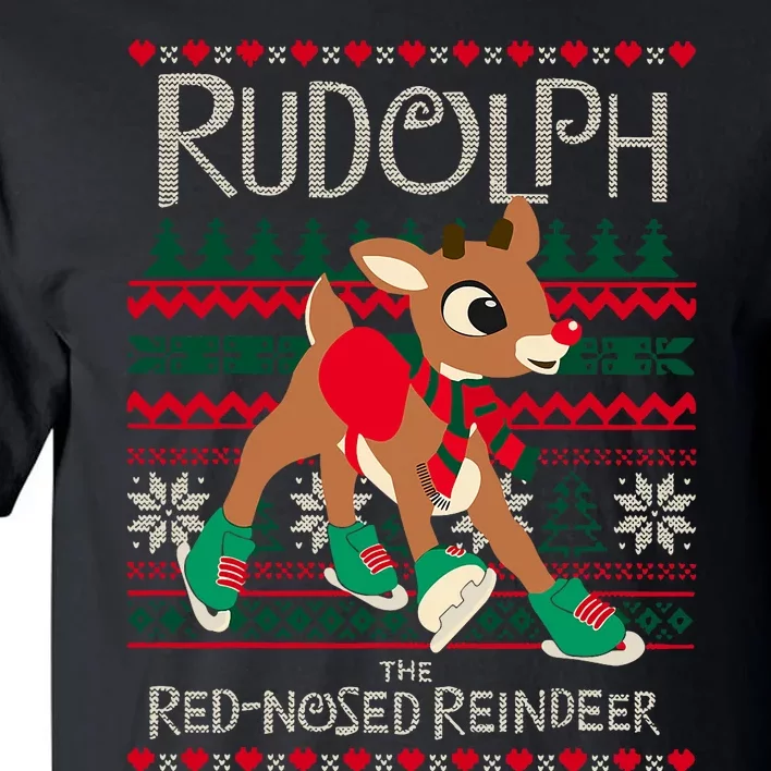 The Red Nosed Reindeer Christmas Special Sweater. Matching Family Outfit Group G Tall T-Shirt