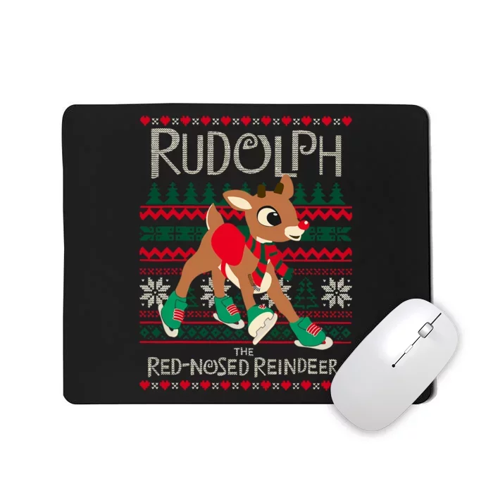 The Red Nosed Reindeer Christmas Special Sweater. Matching Family Outfit Group G Mousepad