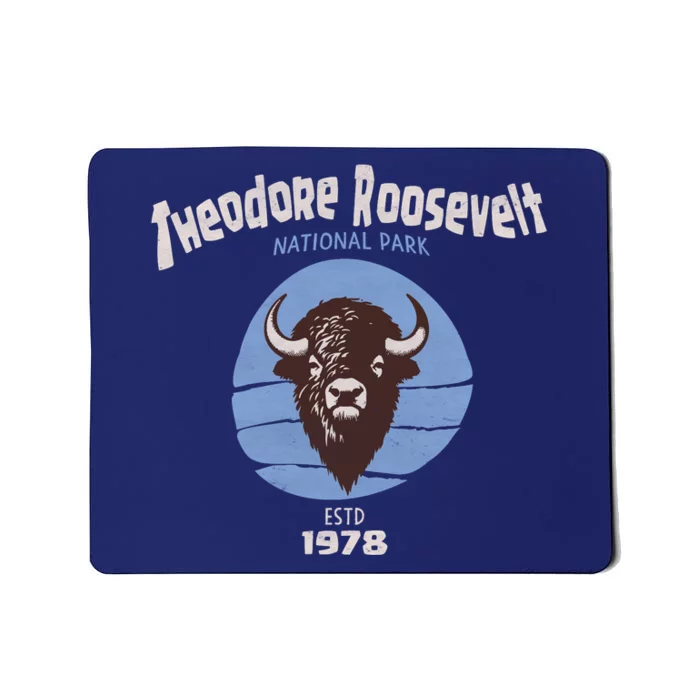 Theodore Roosevelt National Park Bison Vintage Mousepad