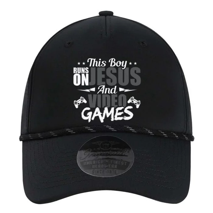 This Runs On Jesus And Video Games Lover Gift Player Performance The Dyno Cap