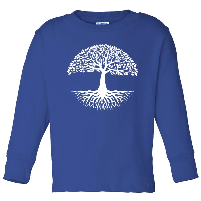 Tree Roots Of Life Cool Mother Earth Day Gift Toddler Long Sleeve Shirt