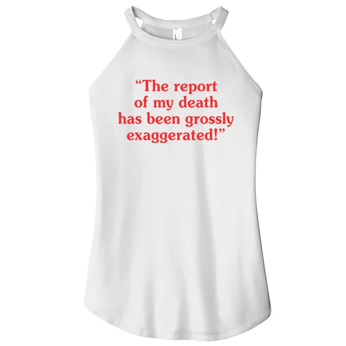 The Report Of My Death Has Been Grossly Exaggerated Women’s Perfect Tri Rocker Tank