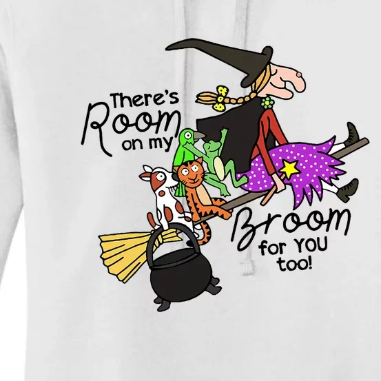 ThereS Room On My Broom For You Too Teacher Women's Pullover Hoodie