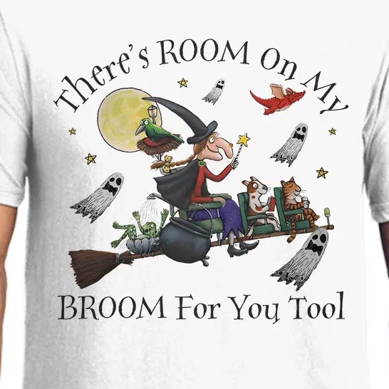 Theres Room On My Broom For You Too Halloween Witch Wizard Pajama Set