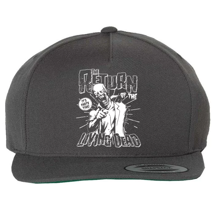 The Return Of The Living Dead It's Zombie Party Time Wool Snapback Cap