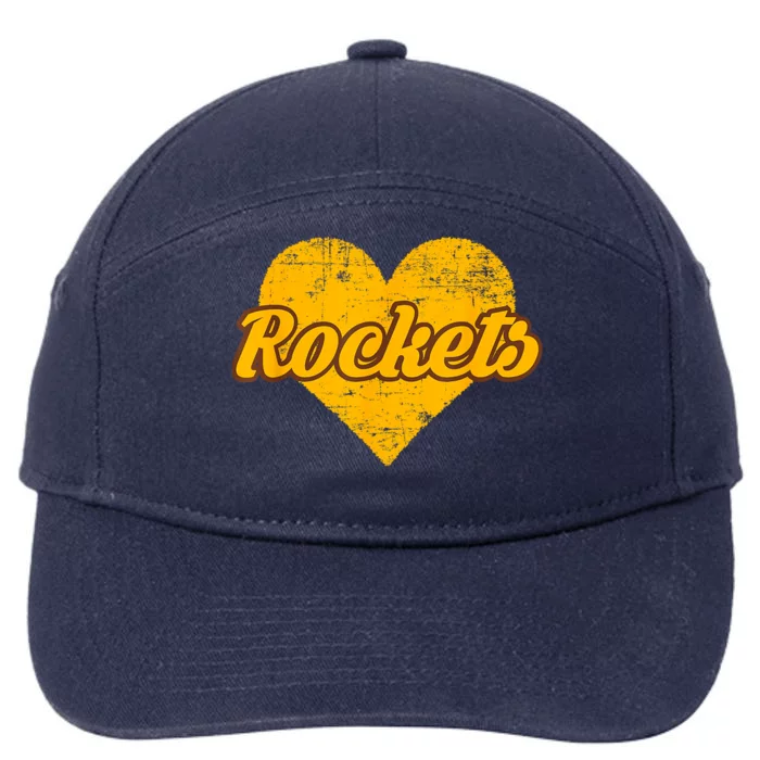 Titusville Rockets Over Heart 7-Panel Snapback Hat