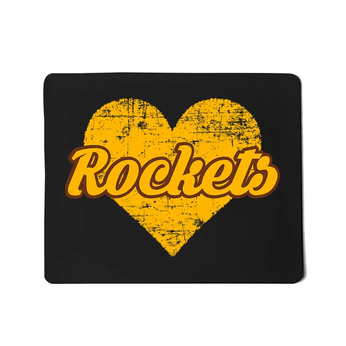 Titusville Rockets Over Heart Mousepad