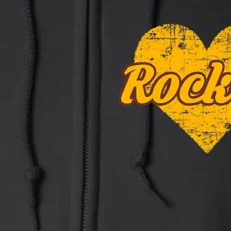 Titusville Rockets Over Heart Full Zip Hoodie