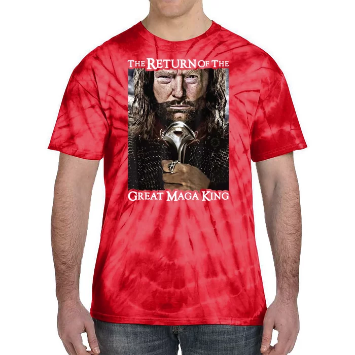 The Return Of The Great Maga King Donald Trump Tie-Dye T-Shirt