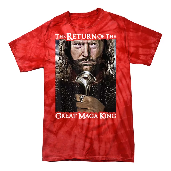 The Return Of The Great Maga King Donald Trump Tie-Dye T-Shirt