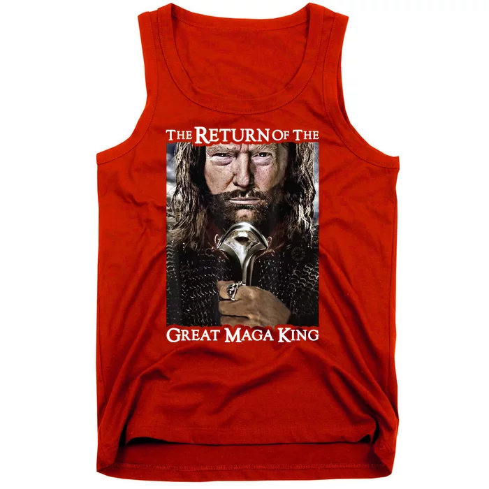 The Return Of The Great Maga King Donald Trump Tank Top