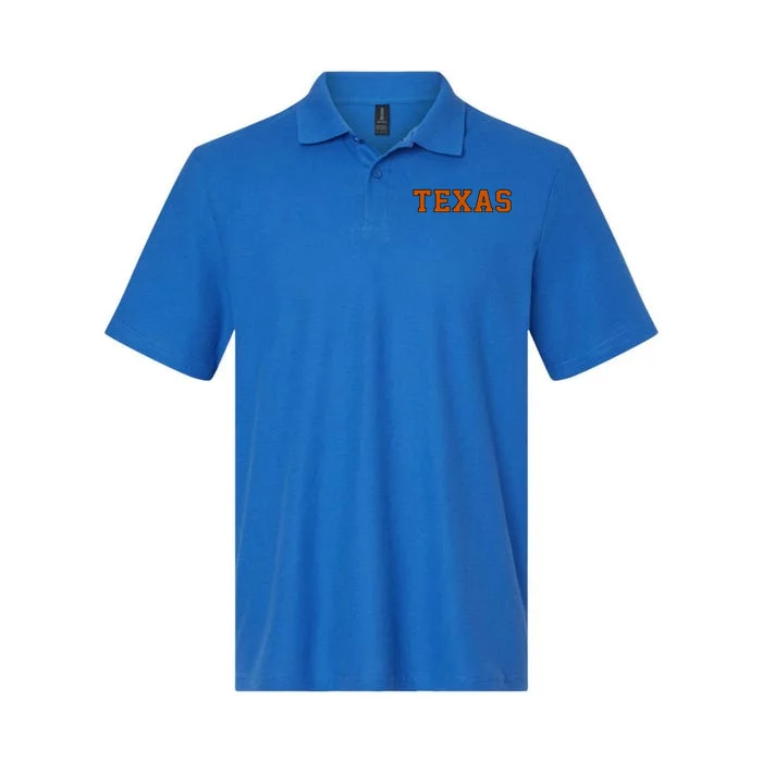 Texas Retro Orange Gift Softstyle Adult Sport Polo