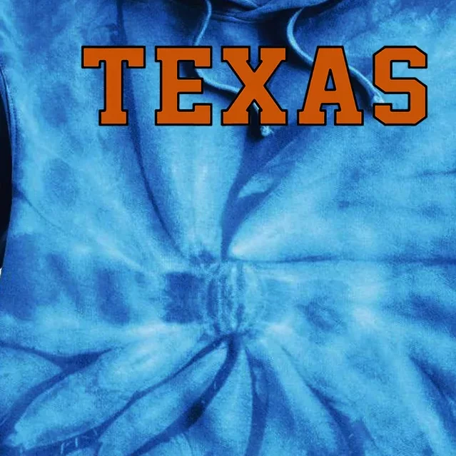 Texas Retro Orange Gift Tie Dye Hoodie