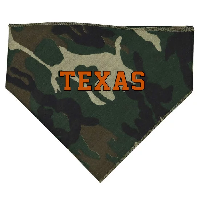 Texas Retro Orange Gift USA-Made Doggie Bandana