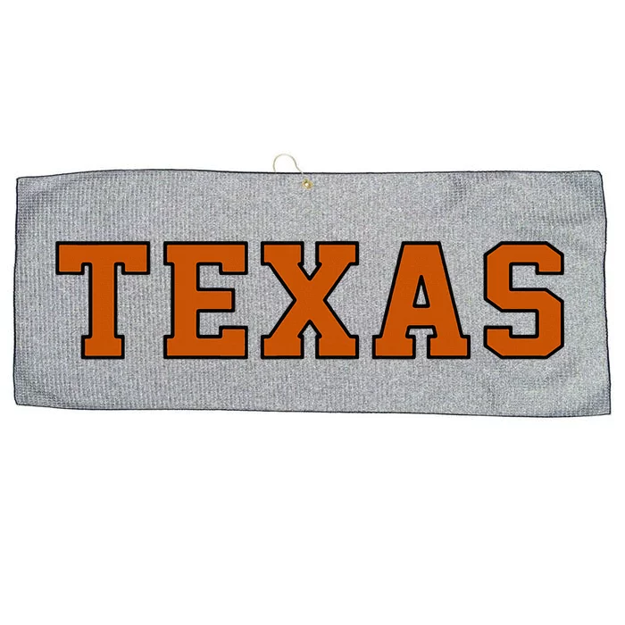 Texas Retro Orange Gift Large Microfiber Waffle Golf Towel