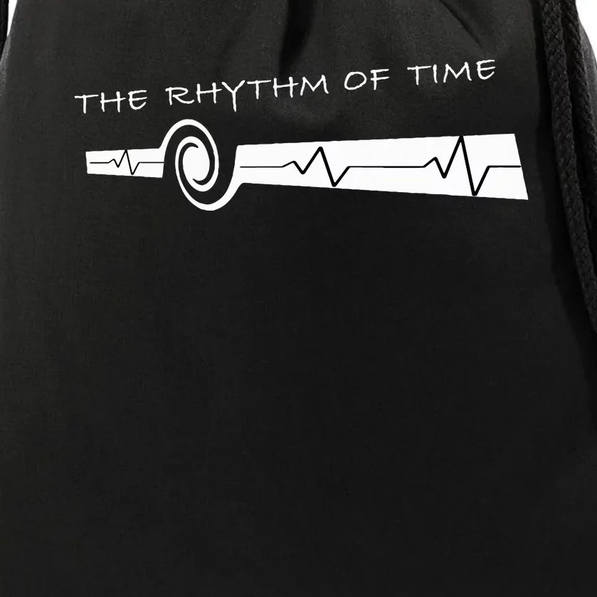 The Rhythm of Time Drawstring Bag