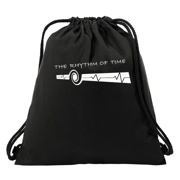 The Rhythm of Time Drawstring Bag