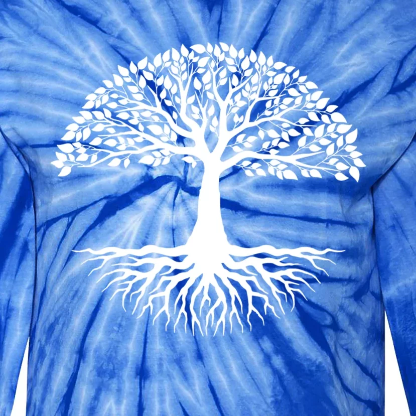 Tree Roots Of Life Cool Mother Earth Day Gift Nature Lover Gift Tie-Dye Long Sleeve Shirt