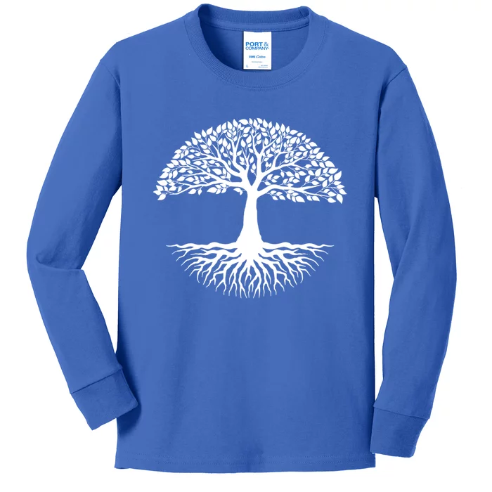 Tree Roots Of Life Cool Mother Earth Day Gift Nature Lover Gift Kids Long Sleeve Shirt