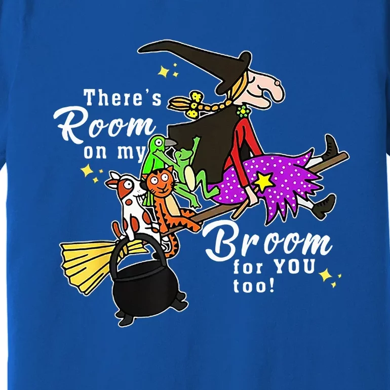 ThereS Room On My Broom For You Too Teacher Halloween Premium T-Shirt