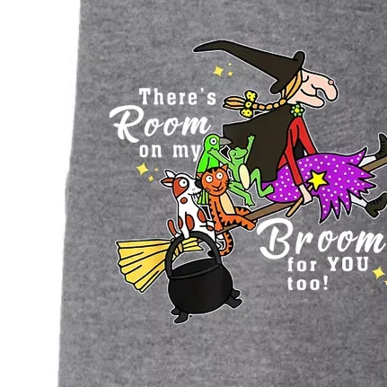 ThereS Room On My Broom For You Too Teacher Halloween Doggie 3-End Fleece Hoodie