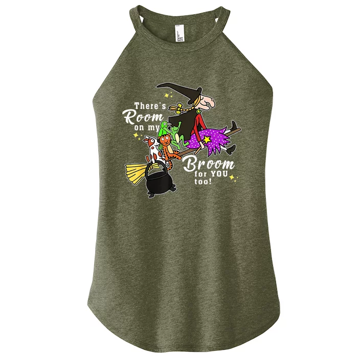 ThereS Room On My Broom For You Too Teacher Halloween Women’s Perfect Tri Rocker Tank