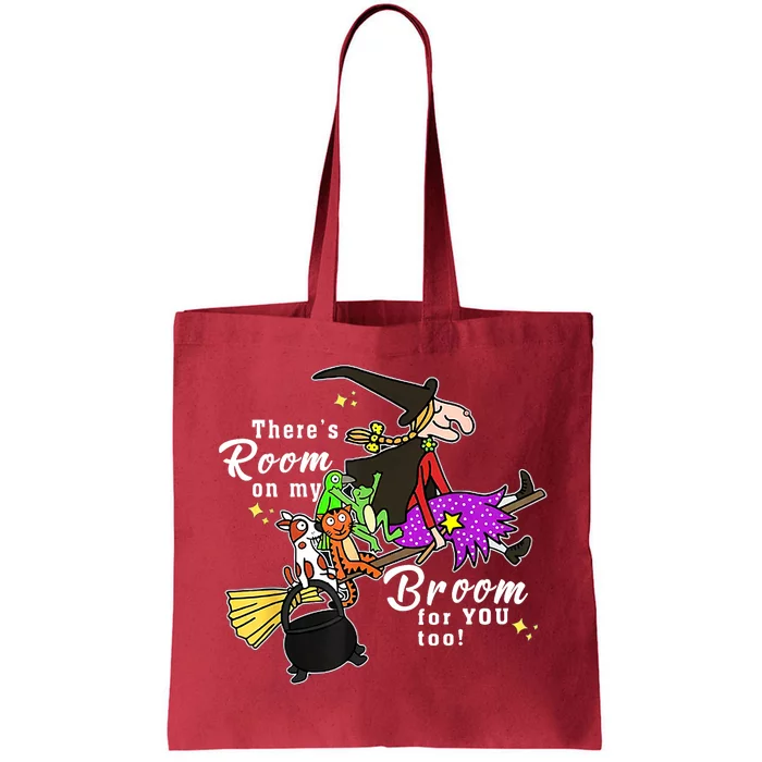 ThereS Room On My Broom For You Too Teacher Halloween Tote Bag