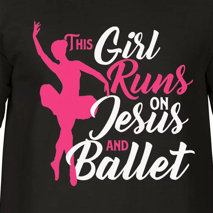 This Runs On Jesus And Ballet Barre Ballerina Chassé Comfort Colors T-Shirt