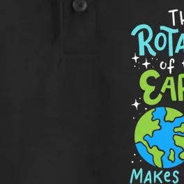 The Rotation Of The Earth Makes My Day Dry Zone Grid Performance Polo